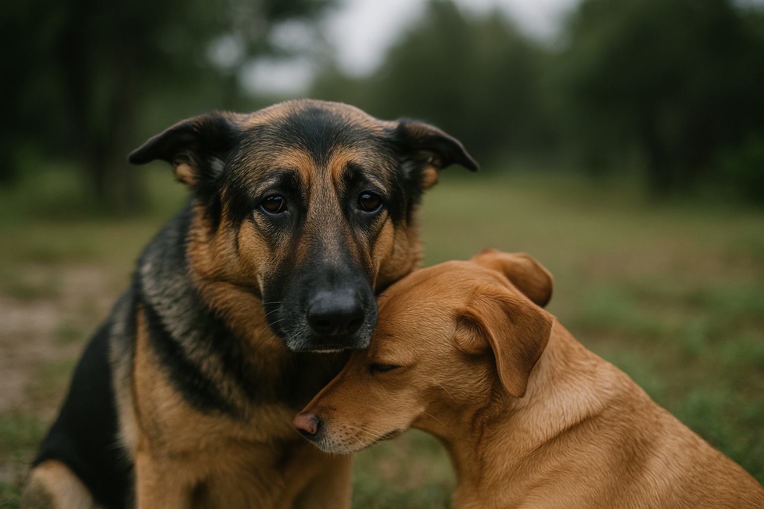 German Shepherd Dealing with GSD Anxiety from Summer... - Two German ...